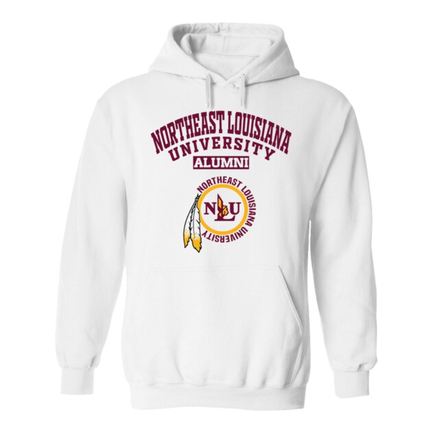 Northeast Louisiana University Light LA LG Alumni Hoodie