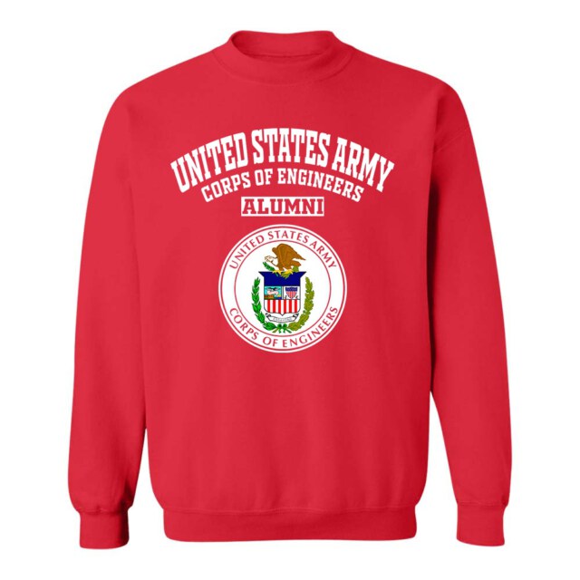 United States Army Corps of Engineers seal DC LG Alumni Sweatshirt