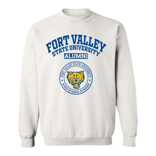 Fort Valley State University Light GA LG Alumni Sweatshirt