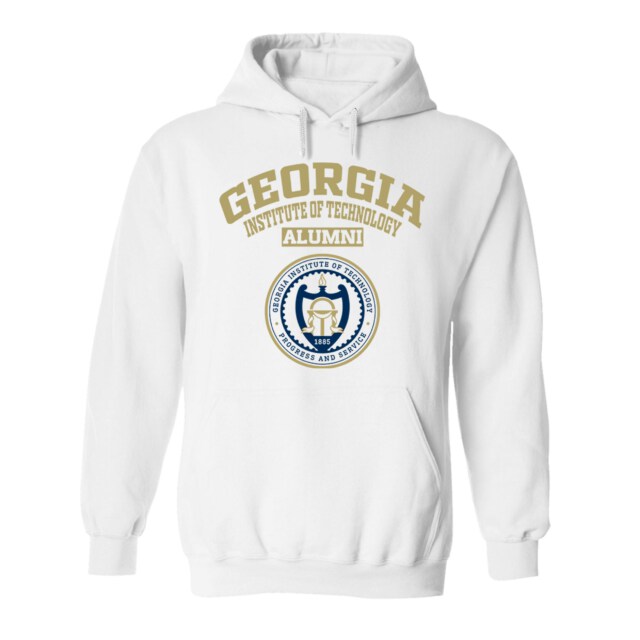 Georgia Tech Light GA LG Alumni Hoodie