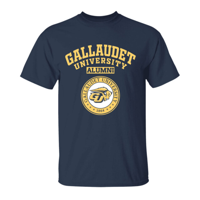 Gallaudet University Bison DC LG Alumni T Shirt