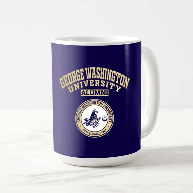 George Washington University Colonials2 DC LG Alumni Mug