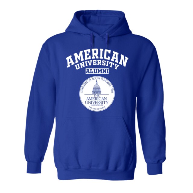 American University seal DC LG Alumni Hoodie