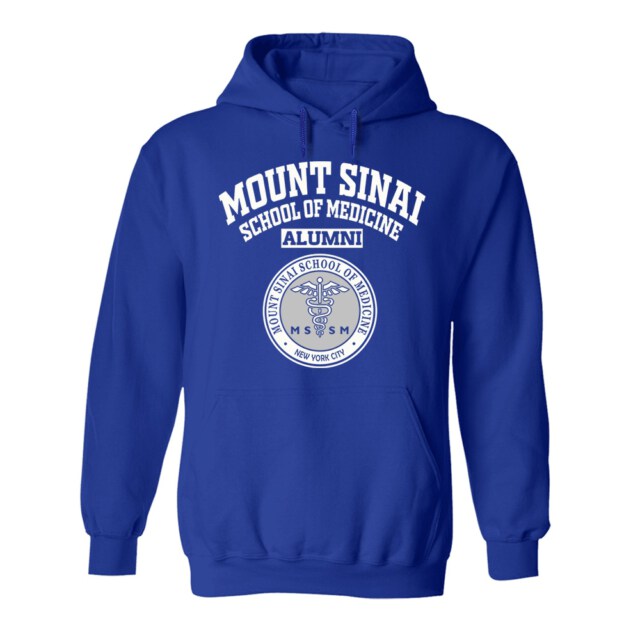 Mount Sinai School of Medicine seal NY LG Alumni Hoodie