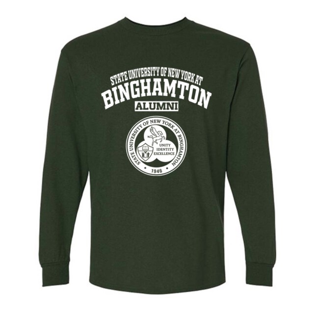 State University of New York at Binghamton Dark NY LG Alumni Long Sleeve