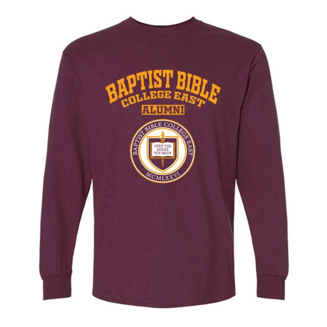 Baptist Bible College East MA LG Alumni Long Sleeve