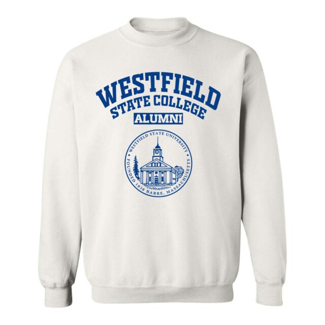 Westfield State College Light MA LG Alumni Sweatshirt