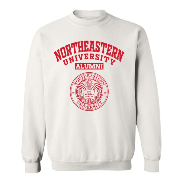 Northeastern University Light MA LG Alumni Sweatshirt