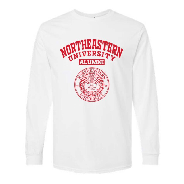 Northeastern University Light MA LG Alumni Long Sleeve
