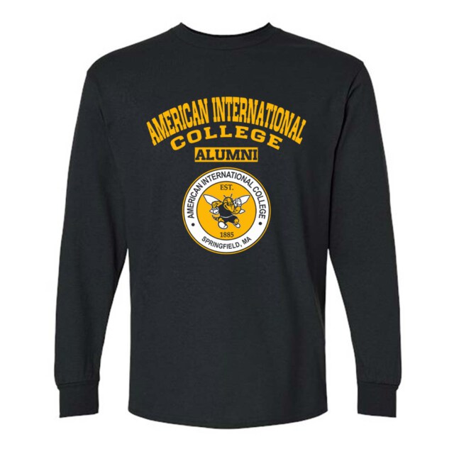 American International College Yellow Jackets MA LG Alumni Long Sleeve