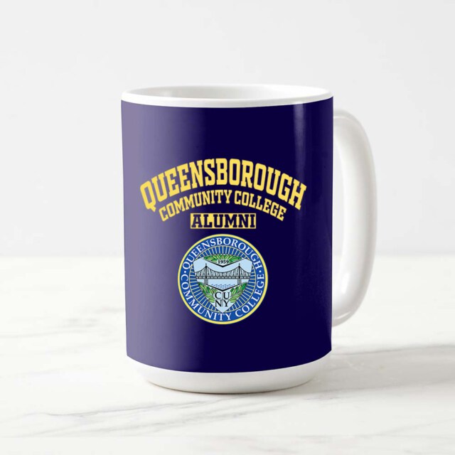 Queensborough Community College NY LG Alumni Mug
