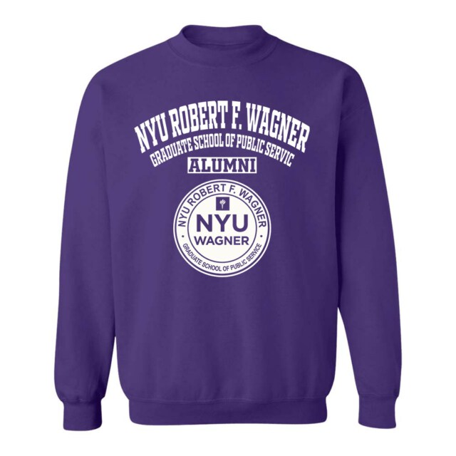 NYU Robert F Wagner Graduate School of Public Service NY LG Alumni Sweatshirt