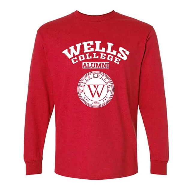 Wells College Dark NY LG Alumni Long Sleeve