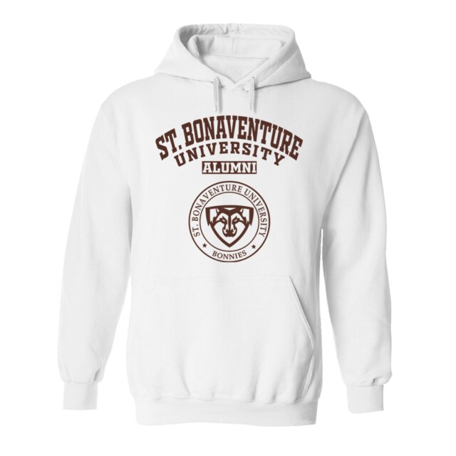 St. Bonaventure University Bonnies light NY LG Alumni Hoodie