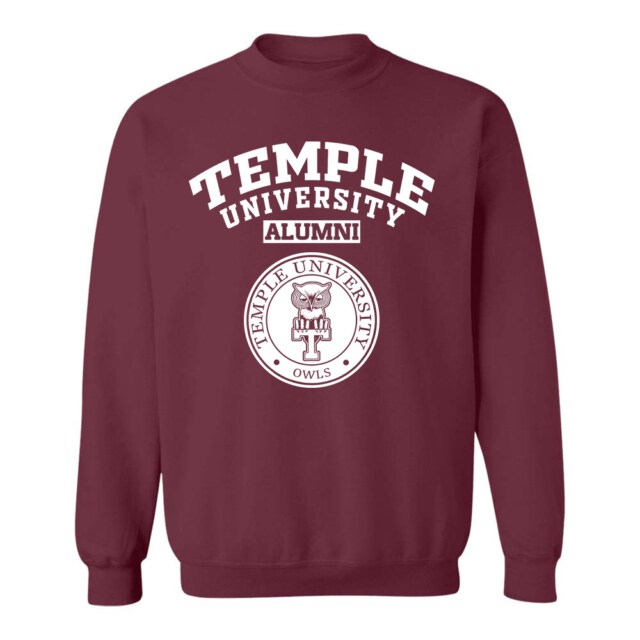 Temple University TU Owls PA LG Alumni Sweatshirt
