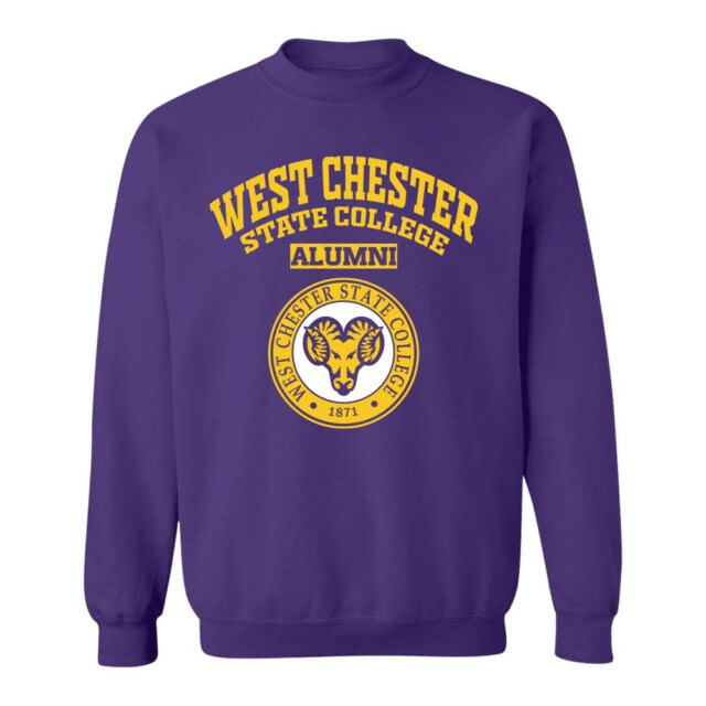 West Chester State College Rams PA LG Alumni Sweatshirt