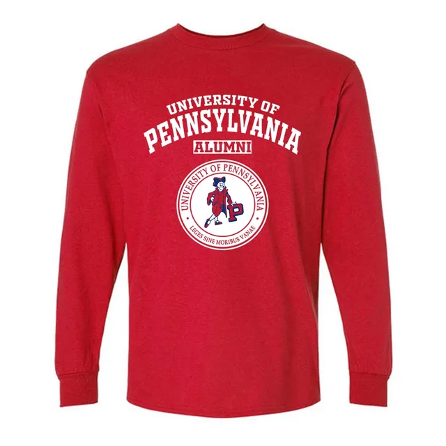 University of pennsylvania Quakers red PA LG Alumni Long Sleeve