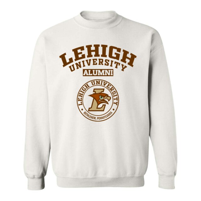 Lehigh University Hawks Light PA LG Alumni Sweatshirt