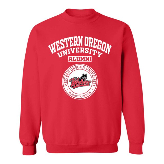 Western oregon university Wolves OR LG Alumni Sweatshirt