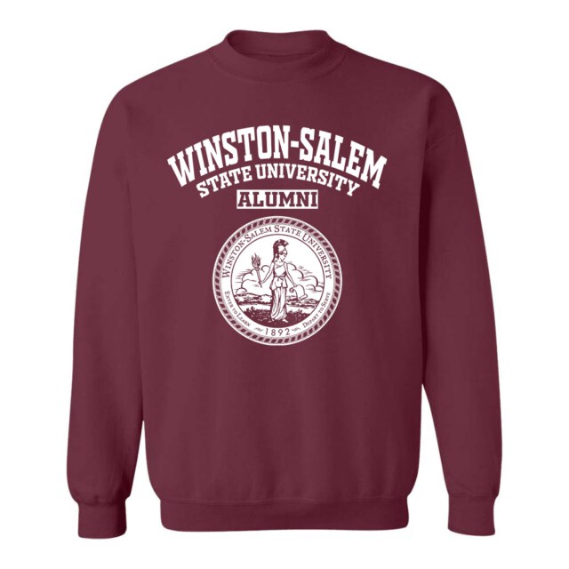 Winston Salem State University Dark NC LG Alumni Sweatshirt
