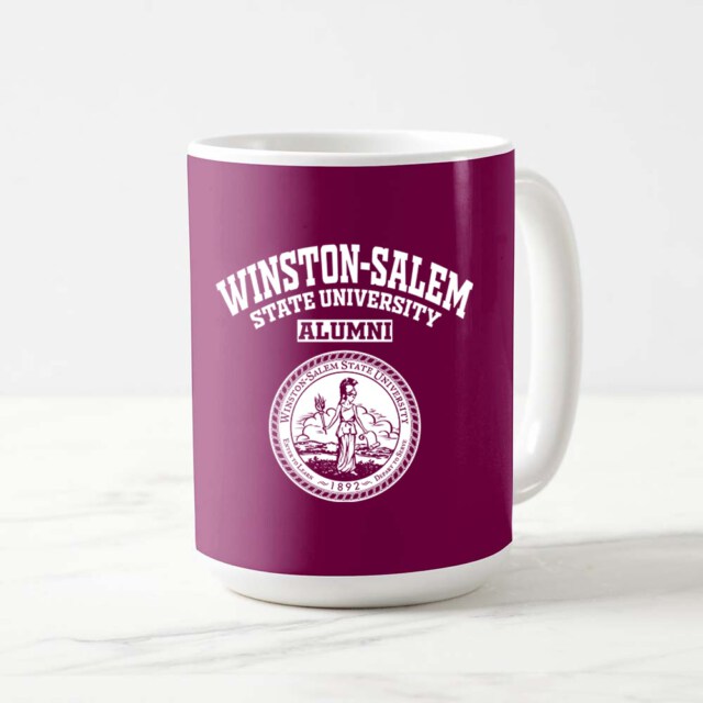 Winston Salem State University Dark NC LG Alumni Mug
