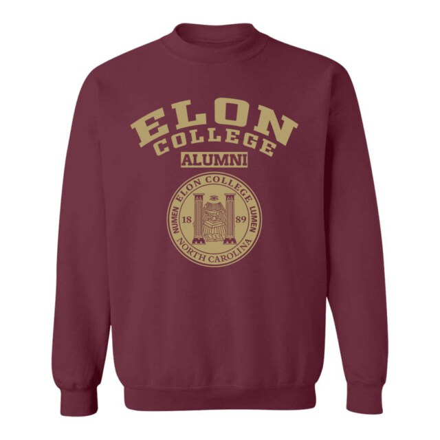 Elon College Dark NC LG Alumni Sweatshirt