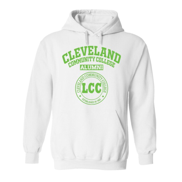 Cleveland Community College Light NC LG Alumni Hoodie