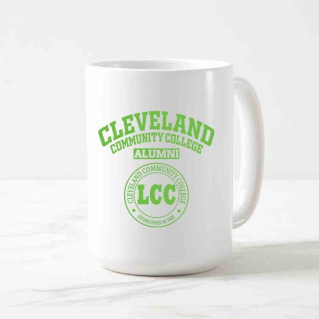 Cleveland Community College Light NC LG Alumni Mug