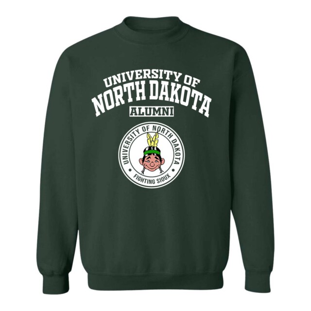 University of North Dakota Fighting Sioux 72 ND LG Alumni Sweatshirt