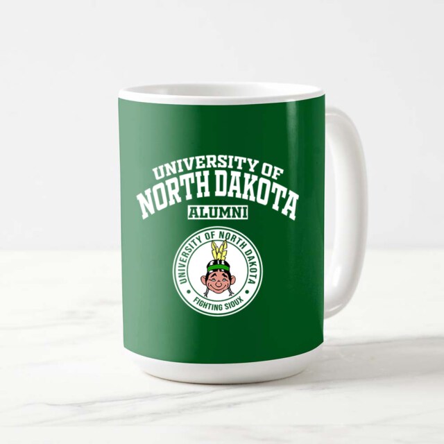 University of North Dakota Fighting Sioux 72 ND LG Alumni Mug