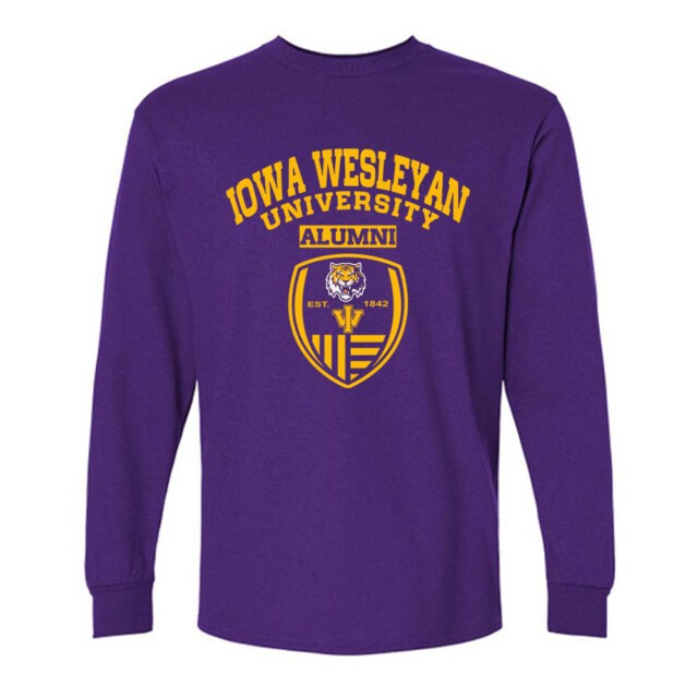 Iowa Wesleyan University seal IA LG Alumni Long Sleeve