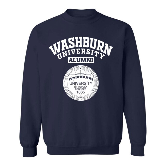 Washburn University seal KS LG Alumni Sweatshirt