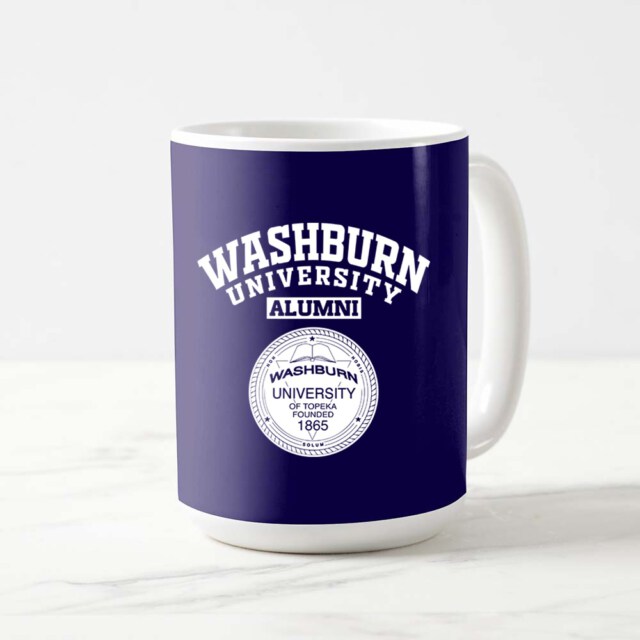 Washburn University seal KS LG Alumni Mug