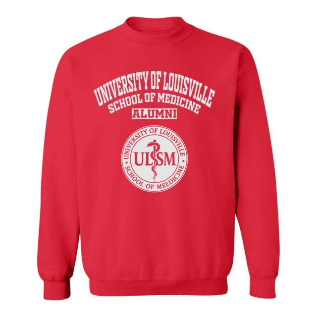 University of Louisville School of Medicine seal KY LG Alumni Sweatshirt
