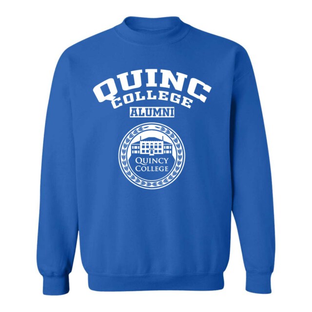 Quincy College seal MA LG Alumni Sweatshirt