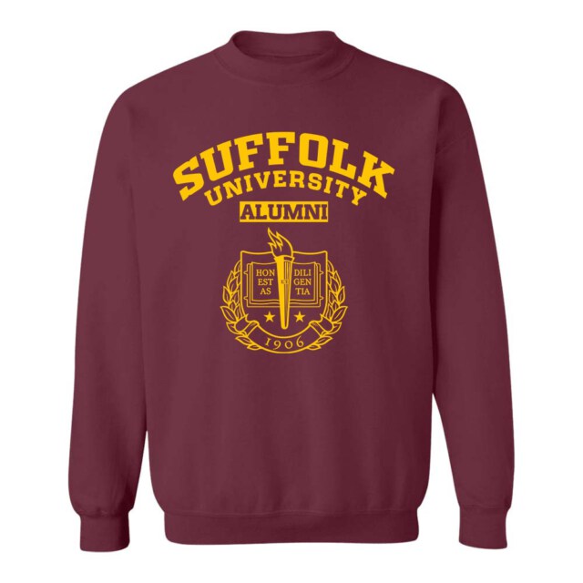 Suffolk University seal MA LG Alumni Sweatshirt