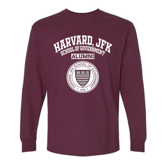 Harvard JFK School of Government MA Seal-LG Alumni Long Sleeve