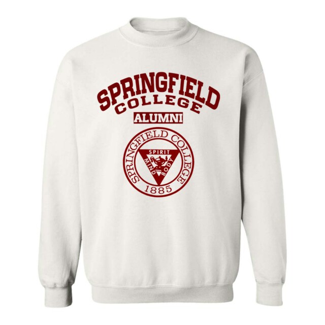 Springfield College seal light MA LG Alumni Sweatshirt