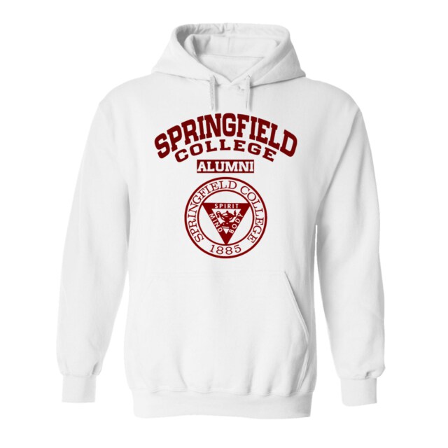 Springfield College seal light MA LG Alumni Hoodie