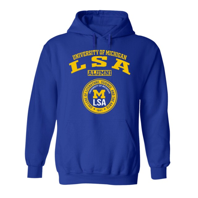 University of Michigan College of Literature, Science and the Arts MI LG Alumni Hoodie