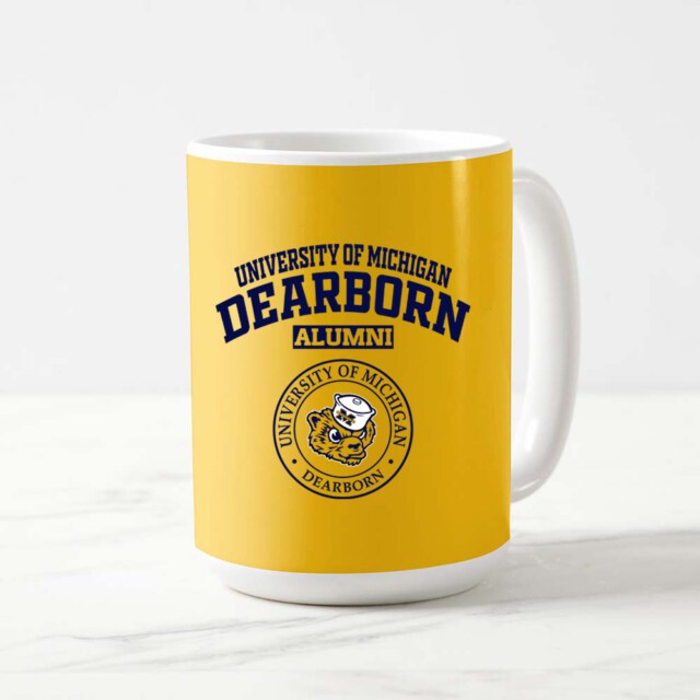 University of Michigan Dearborn Wolverines MI light-LG Alumni Mug