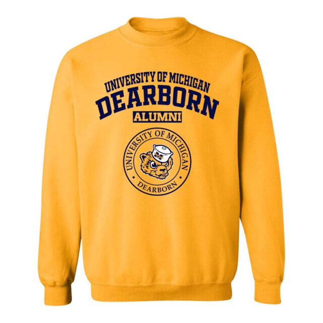 University of Michigan Dearborn Wolverines MI light-LG Alumni Sweatshirt