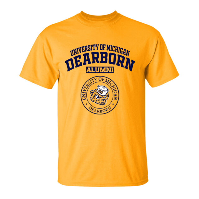 University of Michigan Dearborn Wolverines MI light-LG Alumni T Shirt