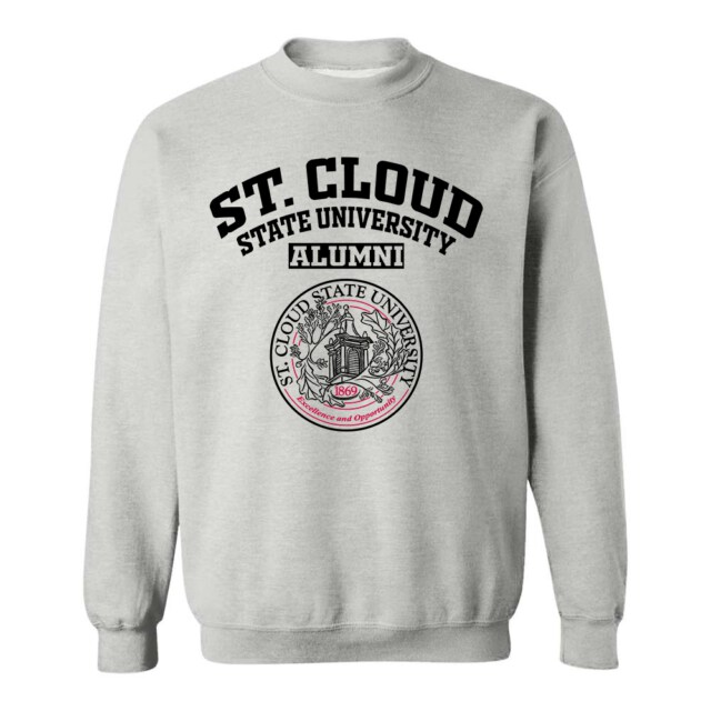 St Cloud State University seal light MN LG Alumni Sweatshirt
