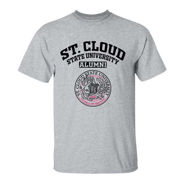 St Cloud State University seal light MN LG Alumni T Shirt