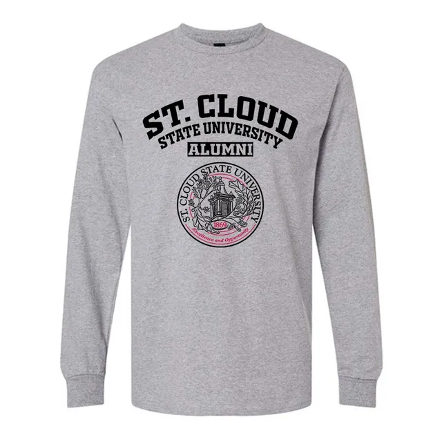 St Cloud State University seal light MN LG Alumni Long Sleeve