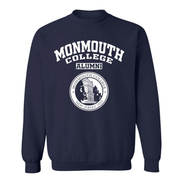 Monmouth College seal NJ LG Alumni Sweatshirt