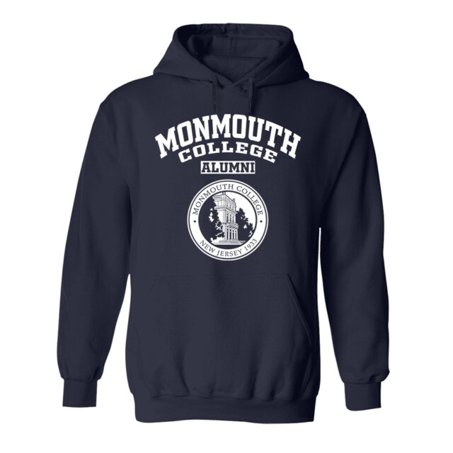 Monmouth College seal NJ LG Alumni Hoodie