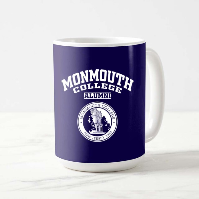 Monmouth College seal NJ LG Alumni Mug
