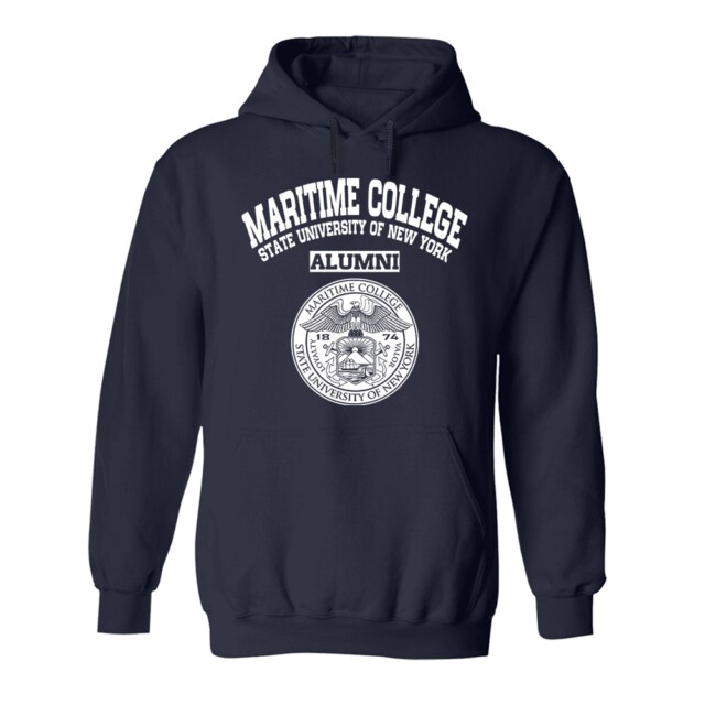 SUNY Maritime College seal NY LG Alumni Hoodie
